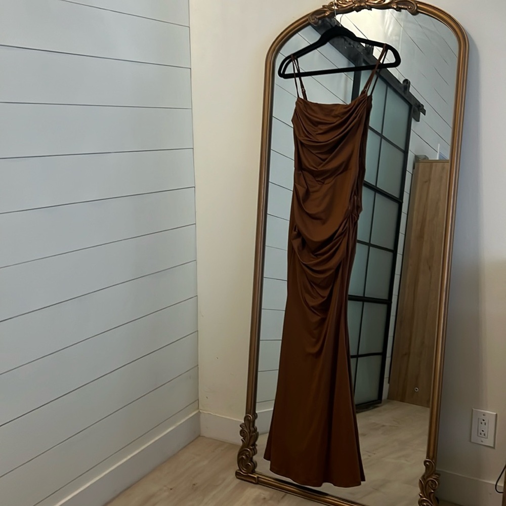 TikTok Shop Viral Brown Corset Dress